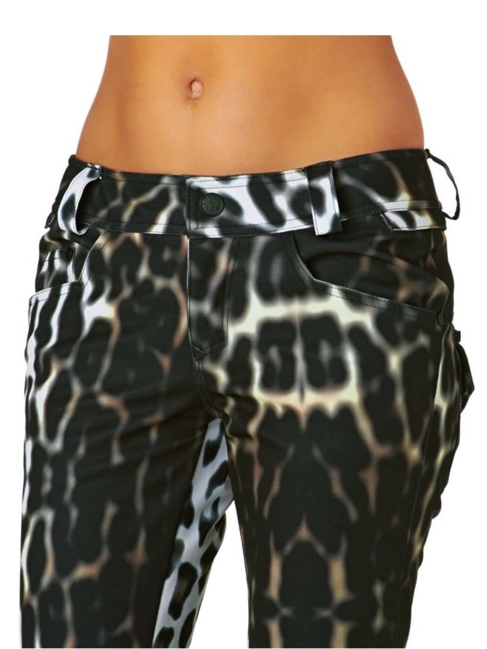 Volcom Battle Stretch Cheetah Snow Ski Pants Sz Small - Picture 4 of 15